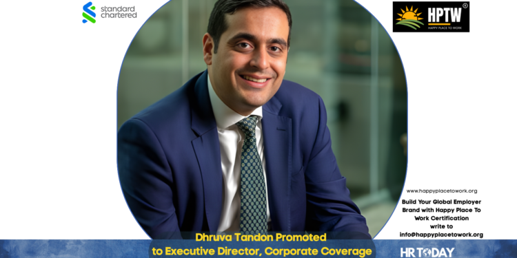 Dhruva Tandon Promoted to Executive Director, Corporate Coverage at Standard Chartered