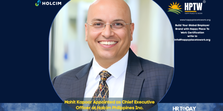 Mohit Kapoor Appointed as Chief Executive Officer at Holcim Philippines Inc.