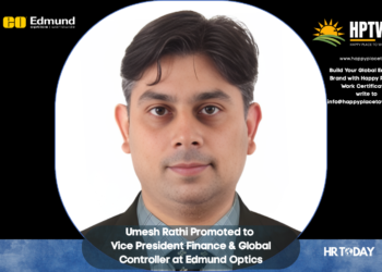 Umesh Rathi Promoted to Vice President Finance & Global Controller at Edmund Optics