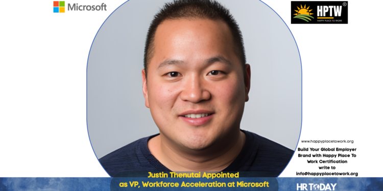 Justin Thenutai Appointed as VP, Workforce Acceleration at Microsoft