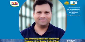 Anuj Shrimal Appointed as Senior Vice President, Chief Supply Chain Officer – Asia at Dole Packaged Foods