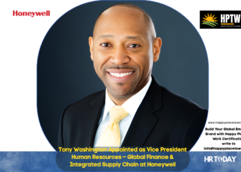 Tony Washington Appointed as Vice President Human Resources – Global Finance & Integrated Supply Chain at Honeywell