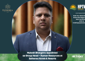 Mukesh Bhargava Appointed as Group Head – Human Resources at Estherea Hotels & Resorts