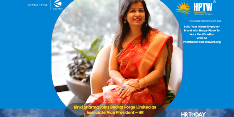 Rinki Sharma Joins Bharat Forge Limited as Associate Vice President – HR