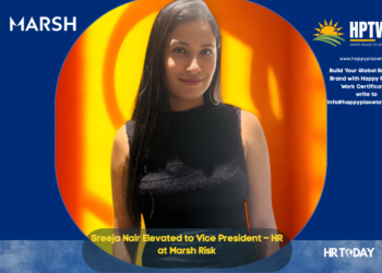 Sreeja Nair Elevated to Vice President – HR at Marsh Risk
