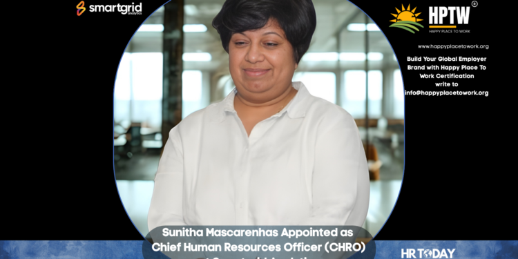 Sunitha Mascarenhas Appointed as Chief Human Resources Officer (CHRO) at Smartgrid Analytics