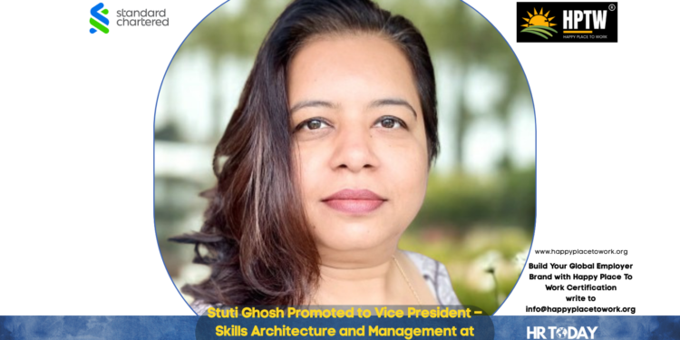 Stuti Ghosh Promoted to Vice President – Skills Architecture and Management at Standard Chartered