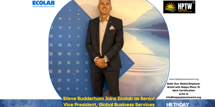 Steve Rudderham Joins Ecolab as Senior Vice President, Global Business Services (GBS+)