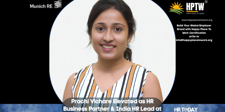 Prachi Vichare Elevated as HR Business Partner & India HR Lead at Munich Re India Branch