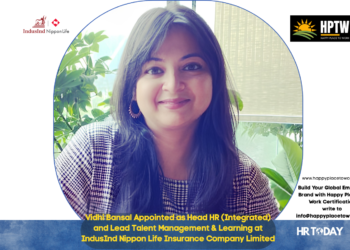 Vidhi Bansal Appointed as Head HR (Integrated) and Lead Talent Management & Learning at IndusInd Nippon Life Insurance Company Limited