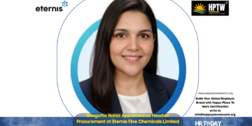 Shagufta Nahid Appointed as Head of Procurement at Eternis Fine Chemicals Limited