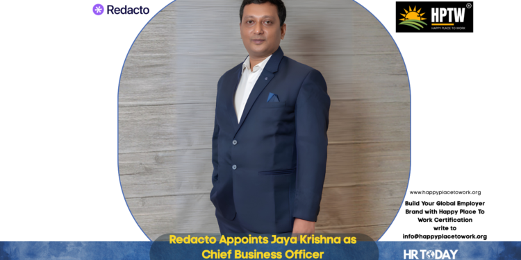 Redacto Appoints Jaya Krishna as Chief Business Officer to Scale Enterprise Adoption Ahead of DPDP Enforcement