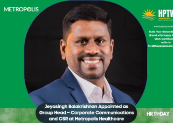 Jeyasingh Balakrishnan Appointed as Group Head – Corporate Communications and CSR at Metropolis Healthcare