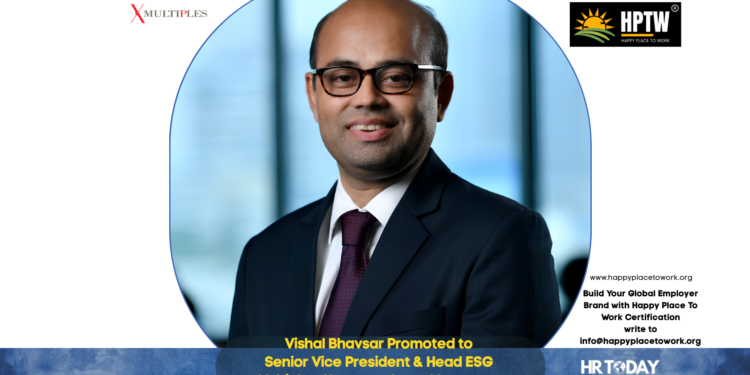 Vishal Bhavsar Promoted to Senior Vice President & Head ESG at Multiples Alternate Asset Management