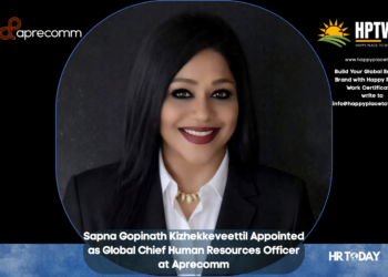 Sapna Gopinath Kizhekkeveettil Appointed as Global Chief Human Resources Officer at Aprecomm