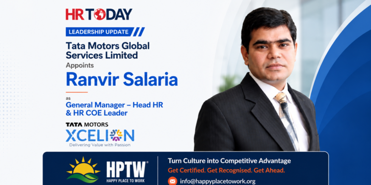 Tata Motors Global Services Limited Appoints Ranvir Salaria as General Manager – Head HR & HR COE Leader