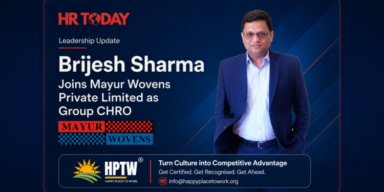 Brijesh Sharma Joins Mayur Wovens Private Limited as Group CHRO