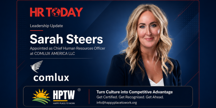 Sarah Steers Appointed as Chief Human Resources Officer at COMLUX AMERICA LLC