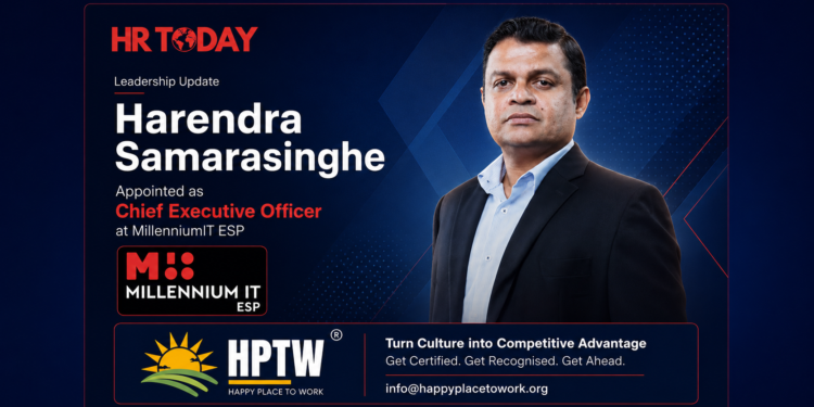 Harendra Samarasinghe Appointed as Chief Executive Officer at MillenniumIT ESP