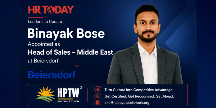 Binayak Bose Appointed as Head of Sales – Middle East at Beiersdorf
