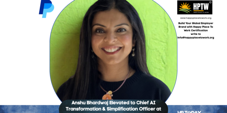 Anshu Bhardwaj Elevated to Chief AI Transformation & Simplification Officer at PayPal