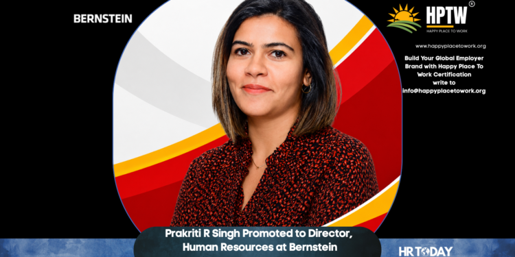 Prakriti R Singh Promoted to Director, Human Resources at Bernstein