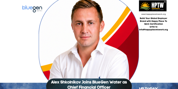 Alex Shkolnikov Joins BlueGen Water as Chief Financial Officer