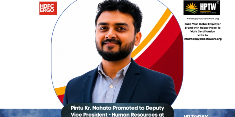 Pintu Kr. Mahato Promoted to Deputy Vice President - Human Resources at HDFC ERGO
