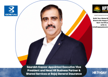 Saurabh Kapoor Appointed Executive Vice President and Head HR Business Partner & Shared Services at Bajaj General Insurance