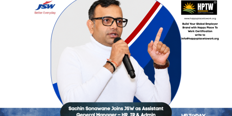 Sachin Sonawane Joins JSW as Assistant General Manager – HR, IR & Admin