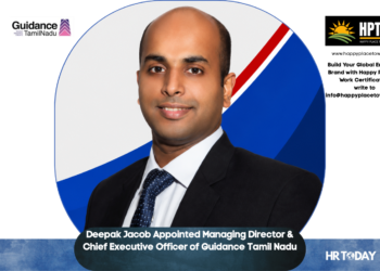 Deepak Jacob Appointed Managing Director & Chief Executive Officer of Guidance Tamil Nadu