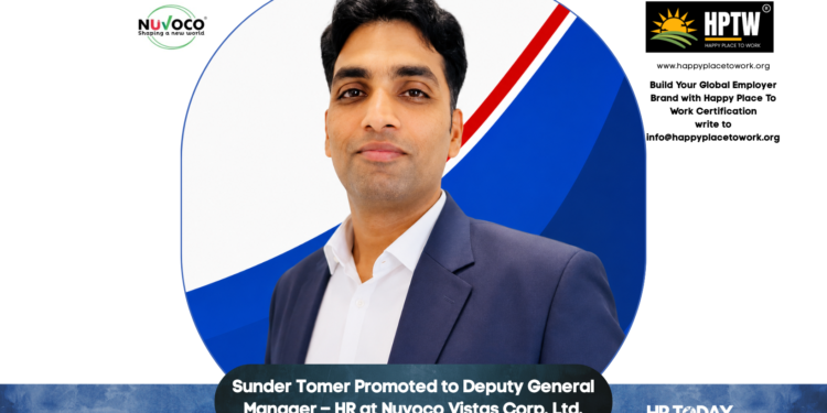 Sunder Tomer Promoted to Deputy General Manager – HR at Nuvoco Vistas Corp. Ltd.