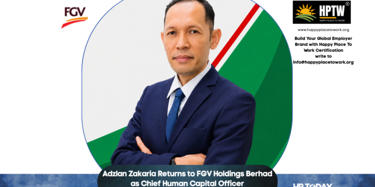 Adzlan Zakaria Returns to FGV Holdings Berhad as Chief Human Capital Officer