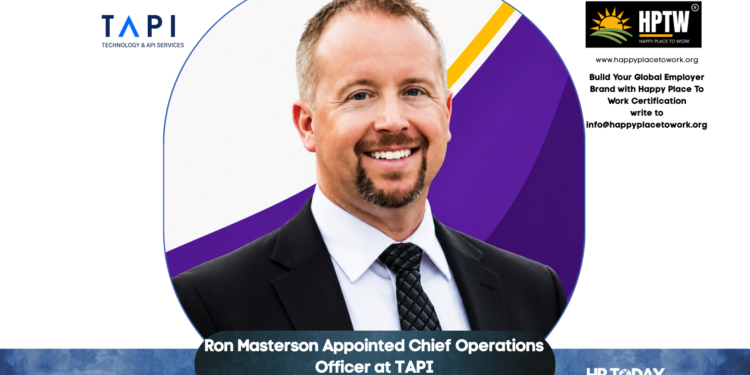 Ron Masterson Appointed Chief Operations Officer at TAPI