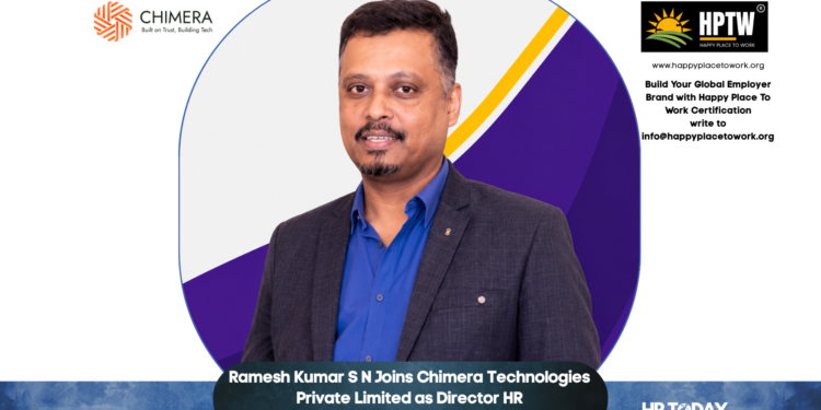 Ramesh Kumar S N Joins Chimera Technologies Private Limited as Director HR
