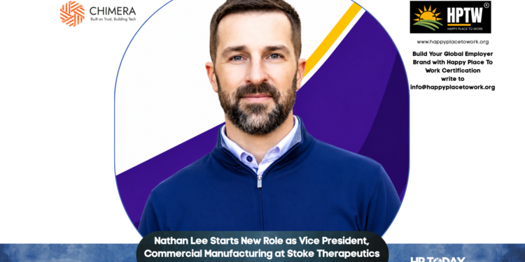 Nathan Lee Starts New Role as Vice President, Commercial Manufacturing at Stoke Therapeutics