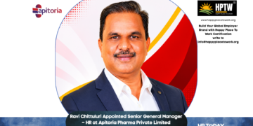 Ravi Chittuluri Appointed Senior General Manager – HR at Apitoria Pharma Private Limited