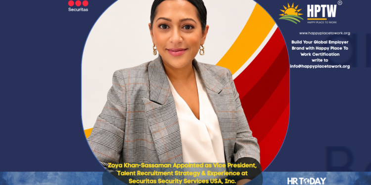 Zoya Khan-Sassaman Appointed as Vice President, Talent Recruitment Strategy & Experience at Securitas Security Services USA, Inc.