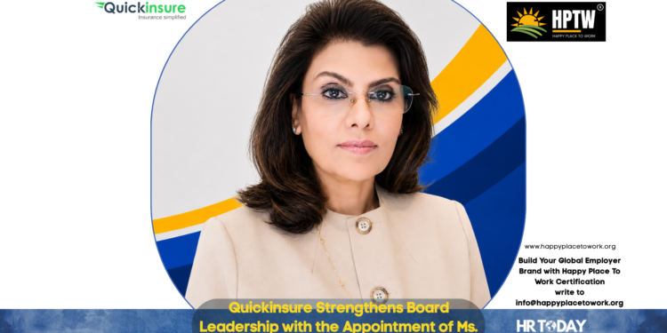 Quickinsure Strengthens Board Leadership with the Appointment of Ms. Rekha Murthy as Independent Director