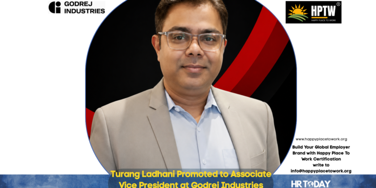 Turang Ladhani Promoted to Associate Vice President at Godrej Industries Group