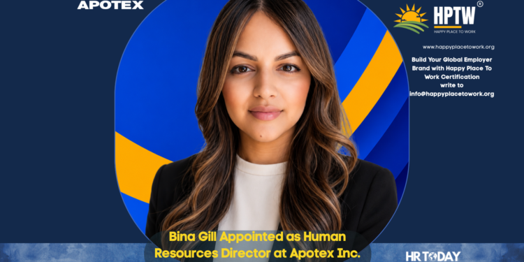 Bina Gill Appointed as Human Resources Director at Apotex Inc.