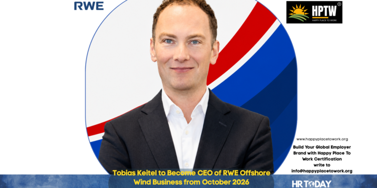 Tobias Keitel to Become CEO of RWE Offshore Wind Business from October 2026