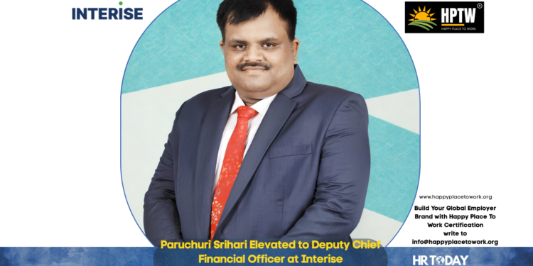 Paruchuri Srihari Elevated to Deputy Chief Financial Officer at Interise