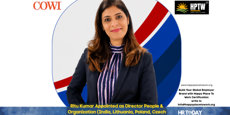 Ritu Kumar Appointed as Director People & Organization (India, Lithuania, Poland, Czech Republic) & COWI Academy at COWI