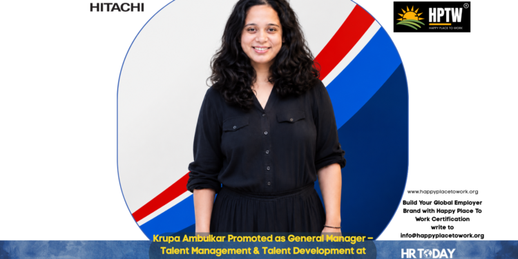 Krupa Ambulkar Promoted as General Manager – Talent Management & Talent Development at Hitachi Hi-Rel Power Electronics
