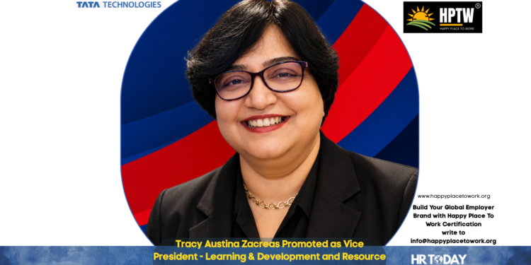 Tracy Austina Zacreas Promoted as Vice President - Learning & Development and Resource Management Group at Tata Technologies