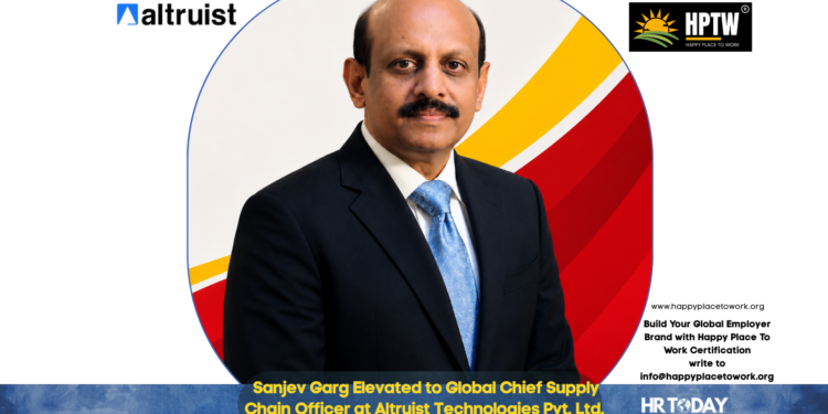 Sanjev Garg Elevated to Global Chief Supply Chain Officer at Altruist Technologies Pvt. Ltd.