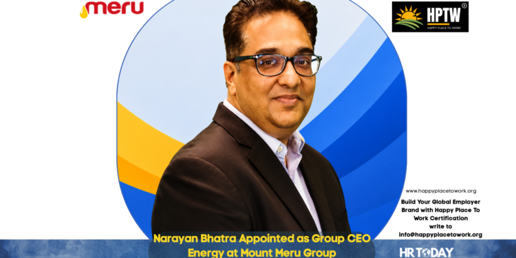 Narayan Bhatra Appointed as Group CEO Energy at Mount Meru Group