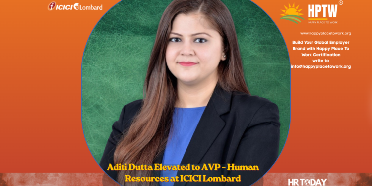 Aditi Dutta Elevated to AVP - Human Resources at ICICI Lombard