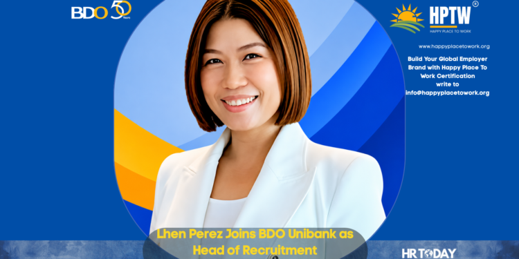Lhen Perez Joins BDO Unibank as Head of Recruitment